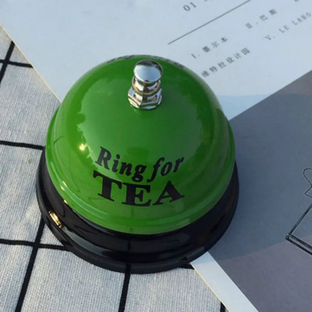 Ring for Tea Cute Desk/Kitchen/Bar Counter Top Service Call Bell Ring 