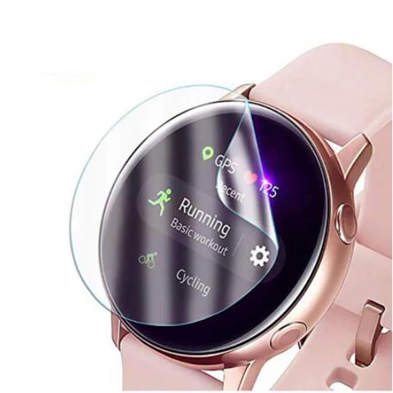 Гидрогелевая мягкая защитная пленка для смарт часов Samsung Galaxy Watch Active 2 40 мм/44