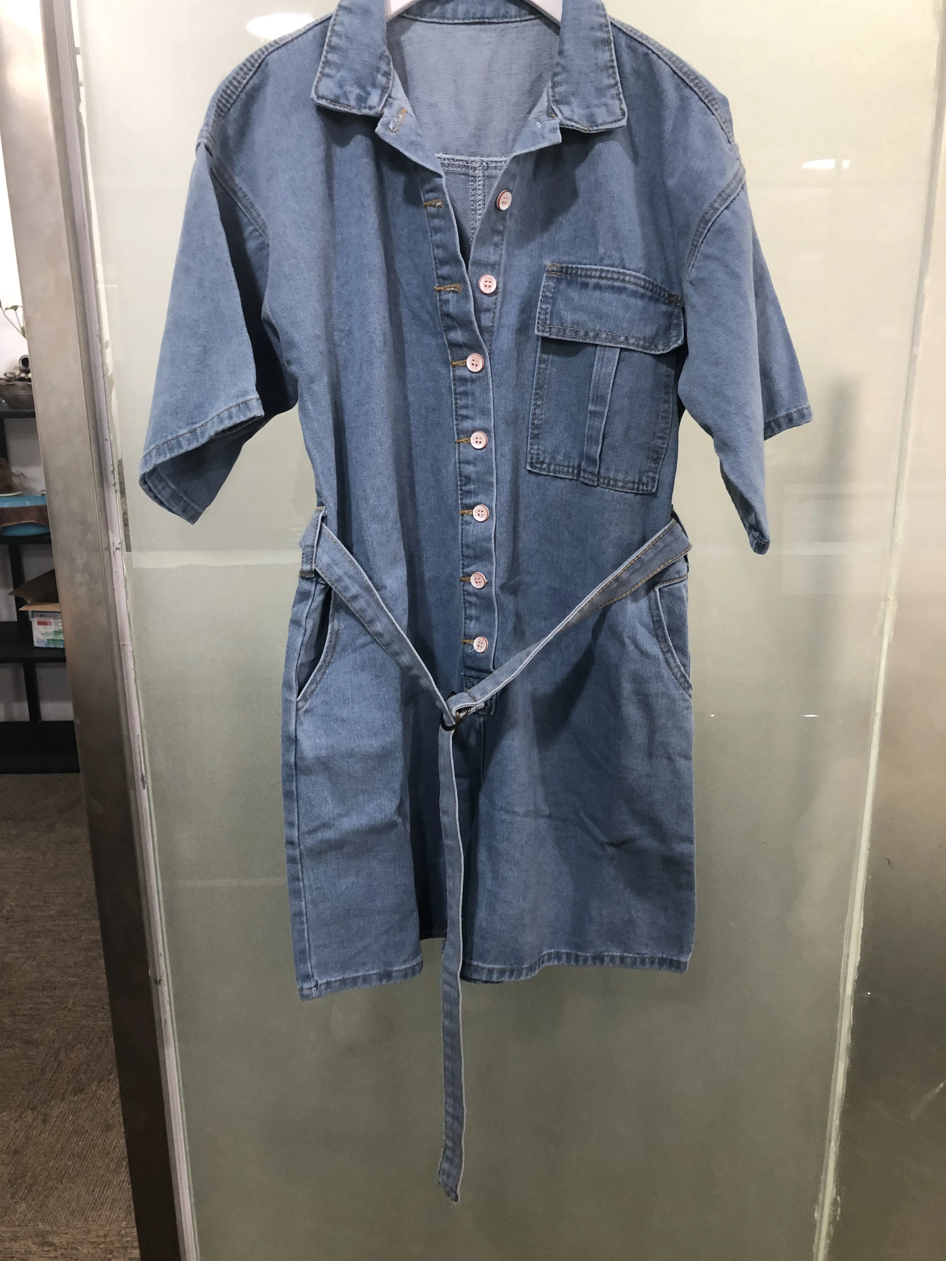 Women Casual Summer Denim Romper High Waist Jeans Overall BF Wide Leg Jumpers Lapel Pocket Shorts Jumpsuit Playsuit Jumpsuits Women Casual Summer Denim Romper High Waist Jeans Overall BF Wide Leg Jumpers Lapel Pocket Shorts Jumpsuit Playsuit Jumpsuits
