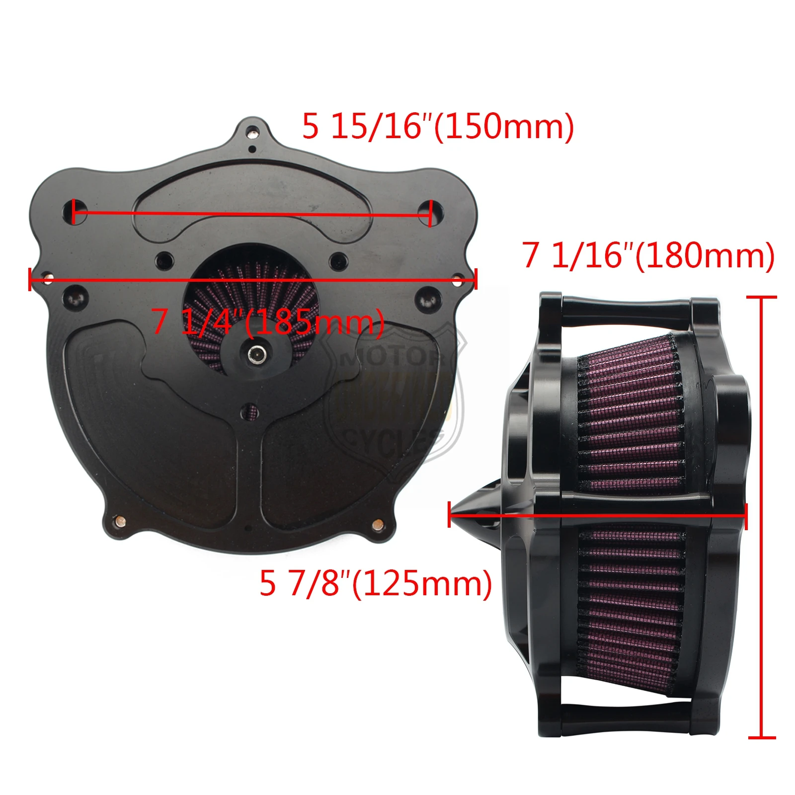 Контрастный фильтр для турбины воздушный фильтр мотоцикл система очистки воздуха для Harley Touring Electra Glide Tri Softail Dyna CVO FLST FXDLS