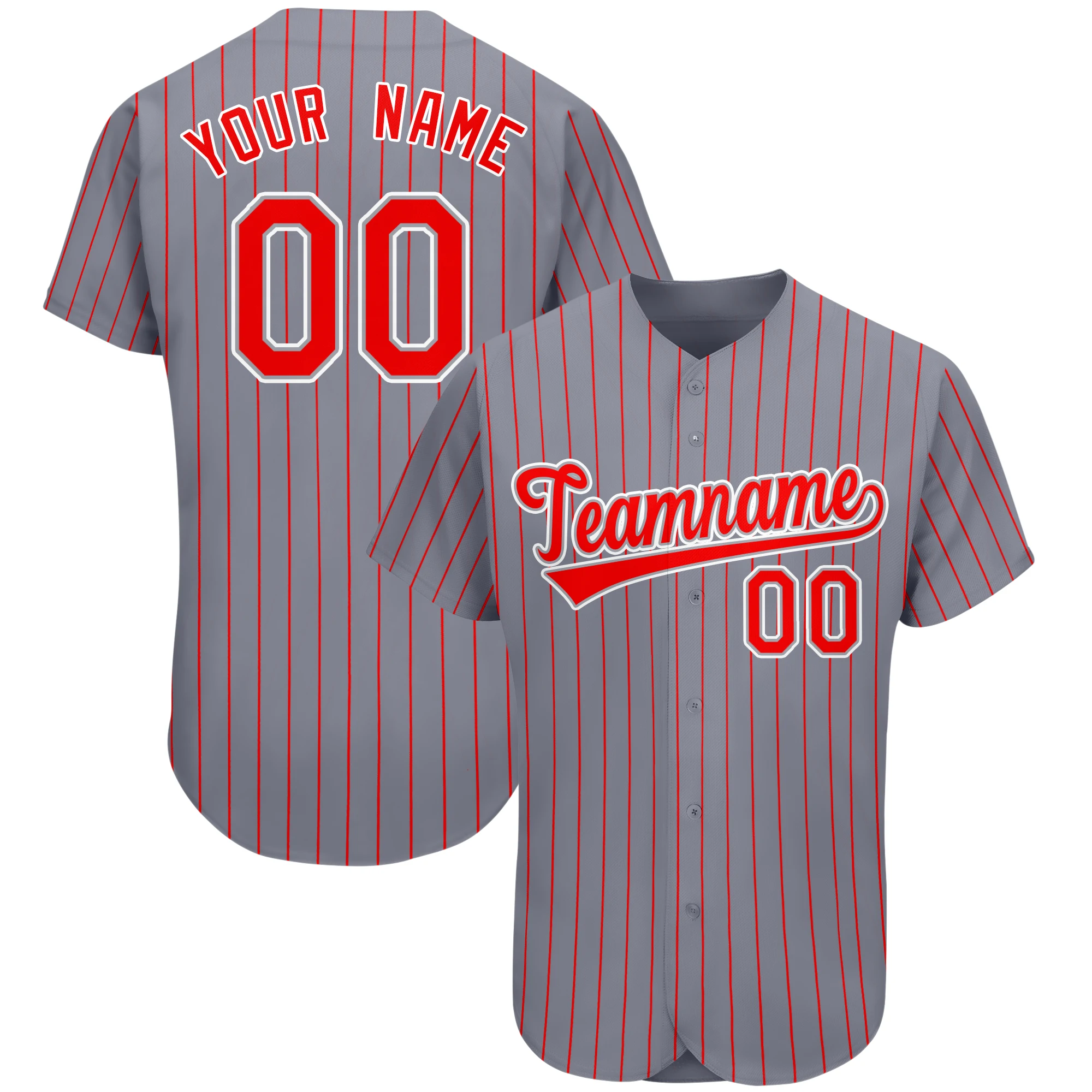 Baseball Jerseys Stripes Printing Team Name/Number Baseball Shirts Outdoor Softball Game Training Uniform for Men/Women