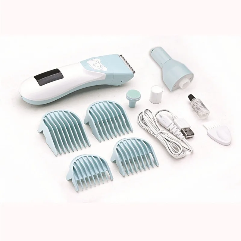 Children's Electric Baby Hair Trimmer Hair Clipper Nail Polisher 2 in 1 Baby Care Cutting Rechargeable Kids Shaver