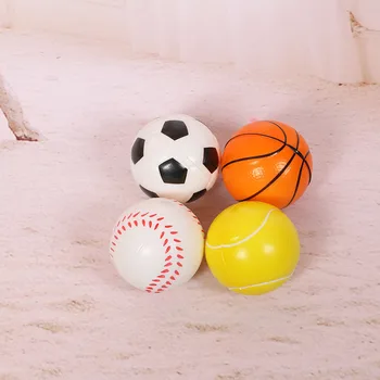 

8pcs/set 6.3cm Hand Basketball Baseball Football Tennis Exercise Soft Elastic Reliever Ball Kid Small Ball Toy Adult Massage Toy