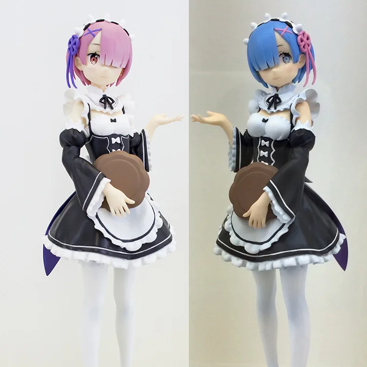 

Zero-Based a Different World Life Maid Costume Ram REM Prize Figure Garage Kit Model Ornaments