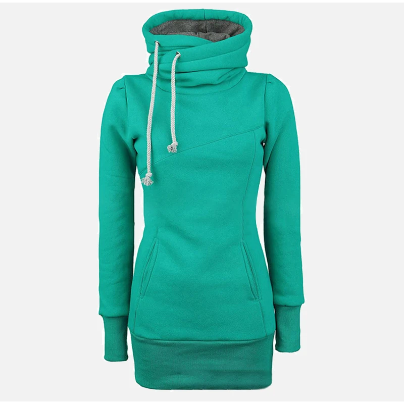 Размера плюс 4XL с плюшевой подкладкой с капюшоном Толстовка для Для женщин толстовка осень-зима теплая зеленая повседневная одежда толстовка с длинными рукавами и пальто