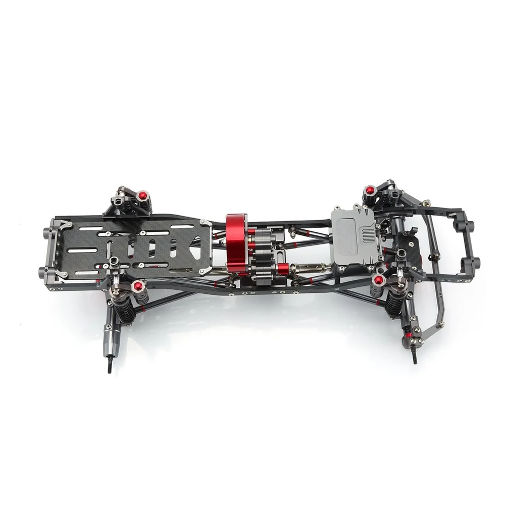 1/10 RC автомобильный комплект рамы из алюминиевого сплава с ЧПУ для SCX10 осевой RC Гусеничный альпинистский Автомобиль diy Запчасти и аксессуары