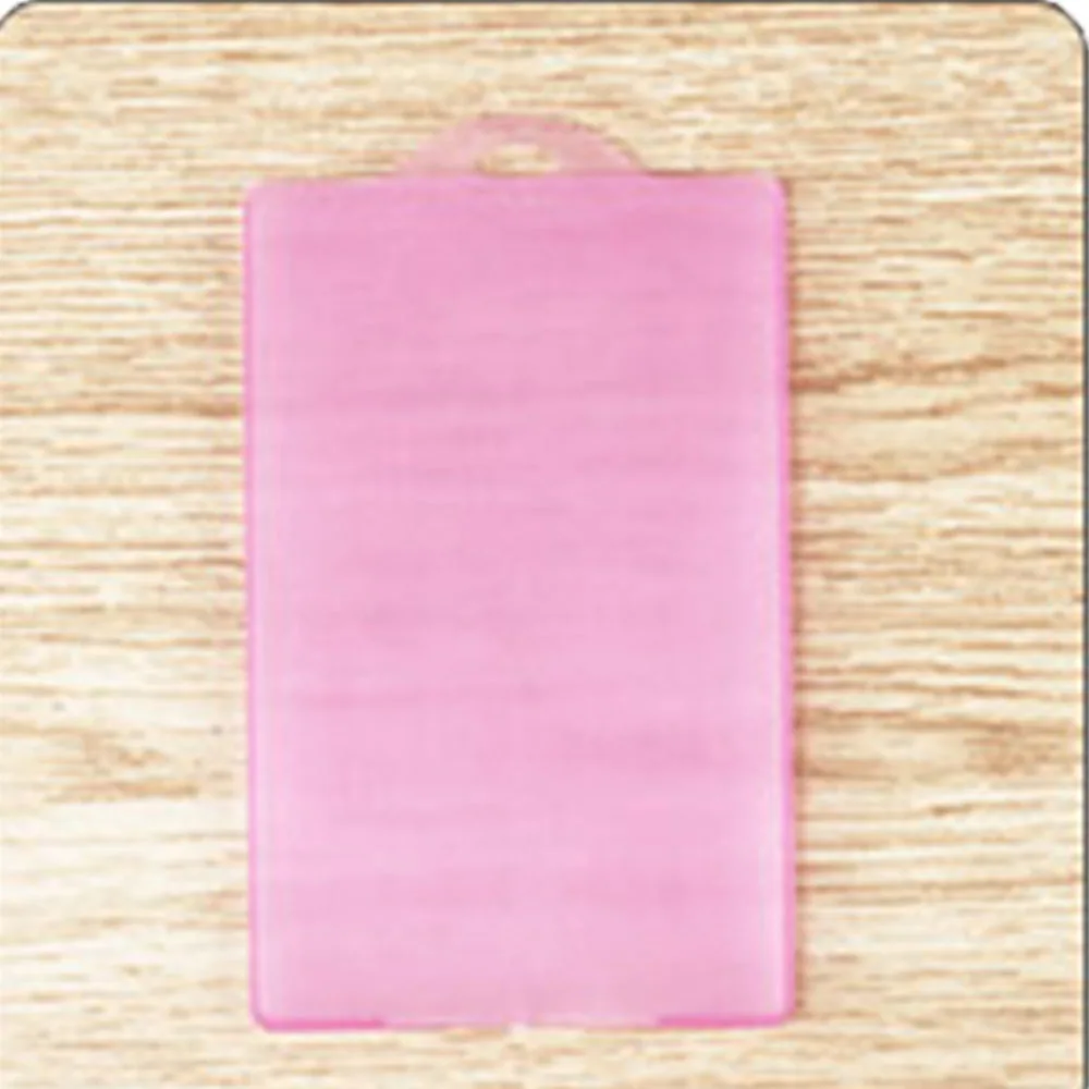 1 шт. водонепроницаемый ПВХ прозрачный идентификатор автобуса держатель карты пропуск брелок Брелок чехол кошелек Чехол держатель для школы поставщики - Цвет: Pink