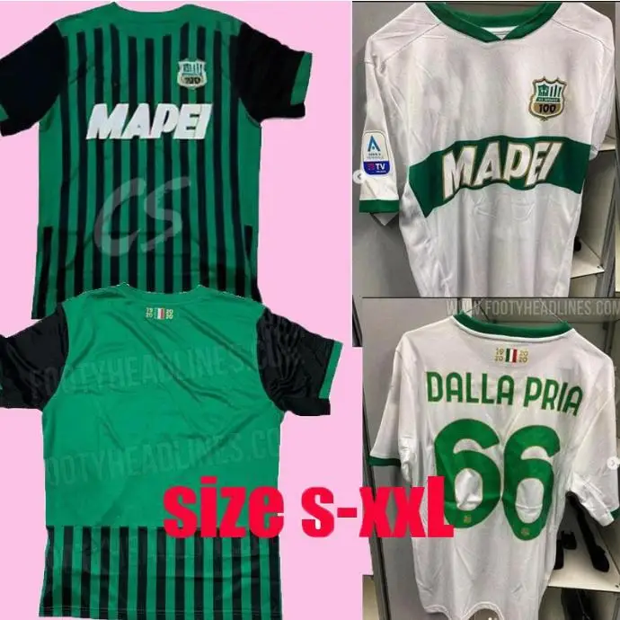 

20 21 Sassuolo JERSEYS 100TH Centenary Berardi BOGA Locatelli 2020 2021 home away maglietta Calcio Traore FOOTBALL SHIRTS