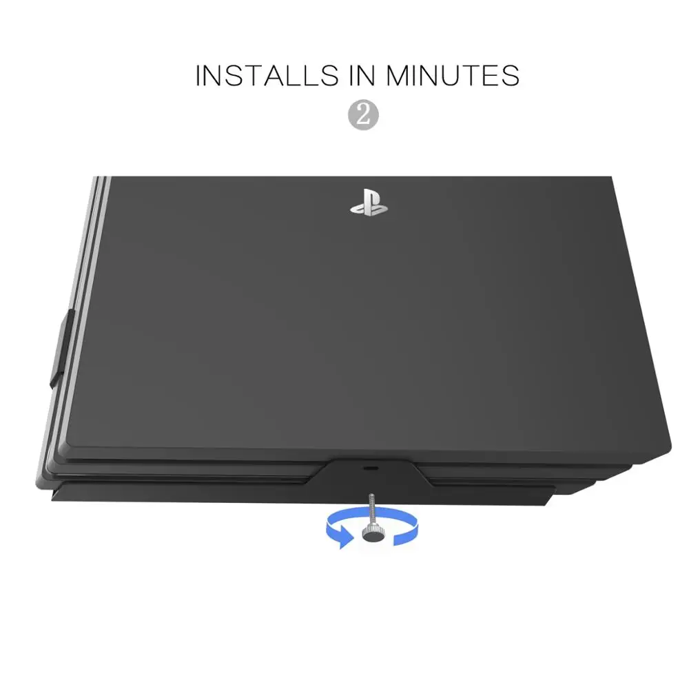 Atrás de tv Economia de Espaço Fácil de Instalar Montagem na Parede para Ps4 Monzlteck Perto Pro ou - Image 4