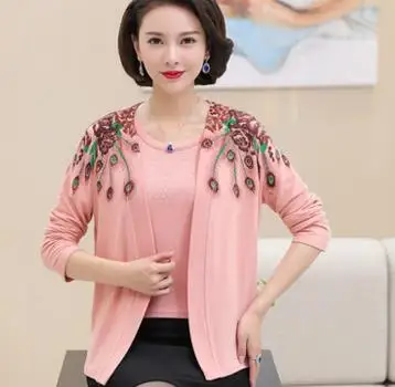 Harajuku feminino blusa Трикотажный костюм осенний вязаный комплект из двух предметов Женская одежда с длинными рукавами плюс размер свитер S417