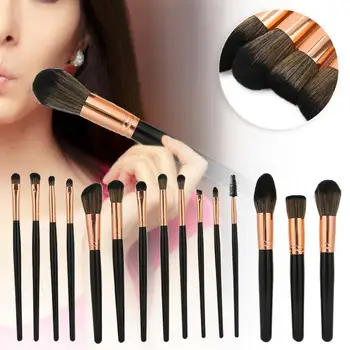 

15Pcs Professional Makeup Brush Set Portable Soft Cosmetic Brushes Kit Makeup Tool Black Make up Tool Kits