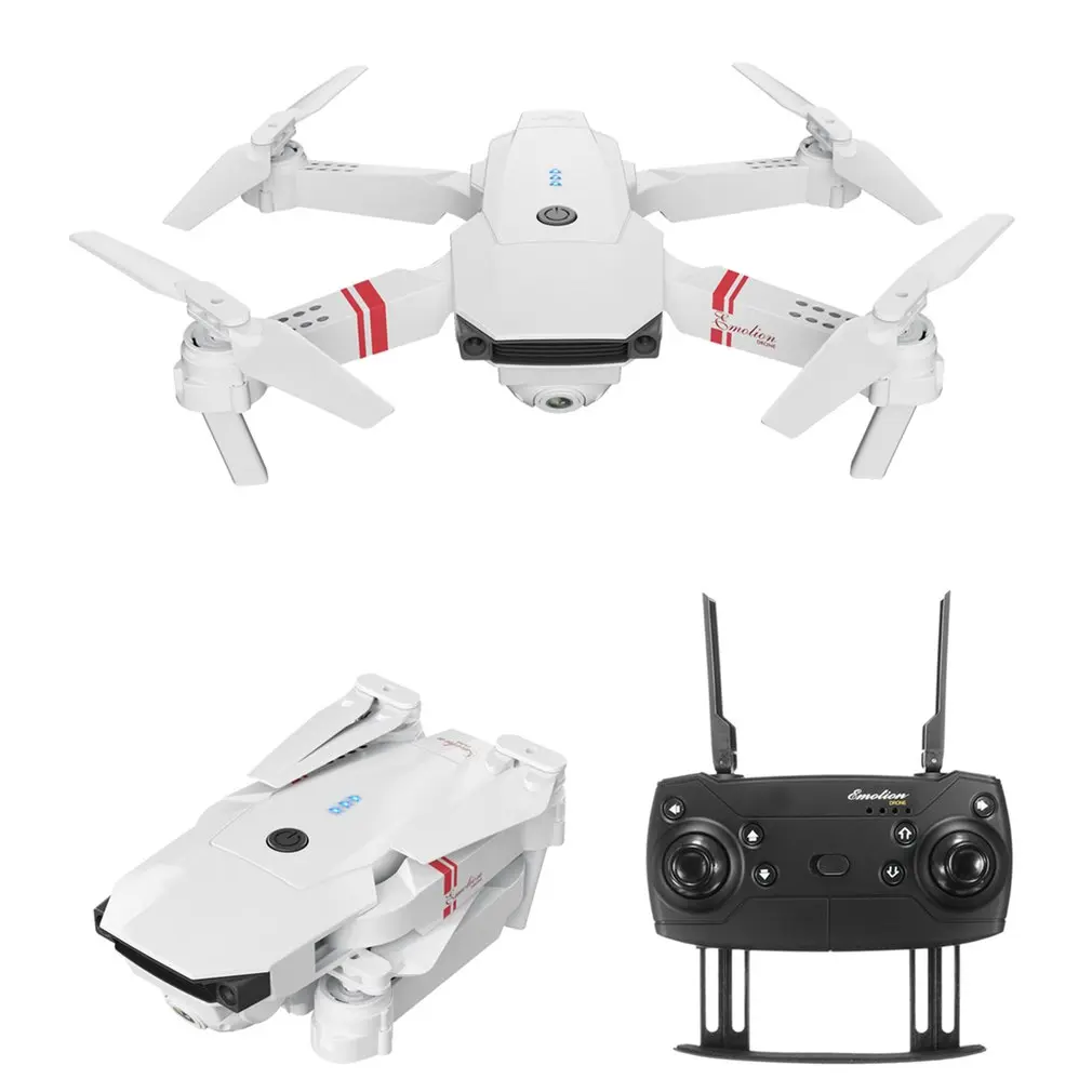 DJ-1 2,4 ГГц wifi FPV складной Радиоуправляемый Дрон с широким углом 2.0MP HD камера высота удерживает Безголовый режим самолета с 3 батареей
