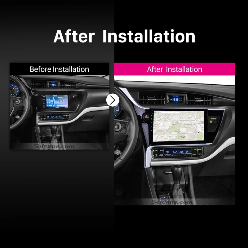Seicane 2Din автостерео Android 9 0 HD 10 1 &quotАвтомагнитола gps Navi для Toyota Corolla 2017 левое Вождение