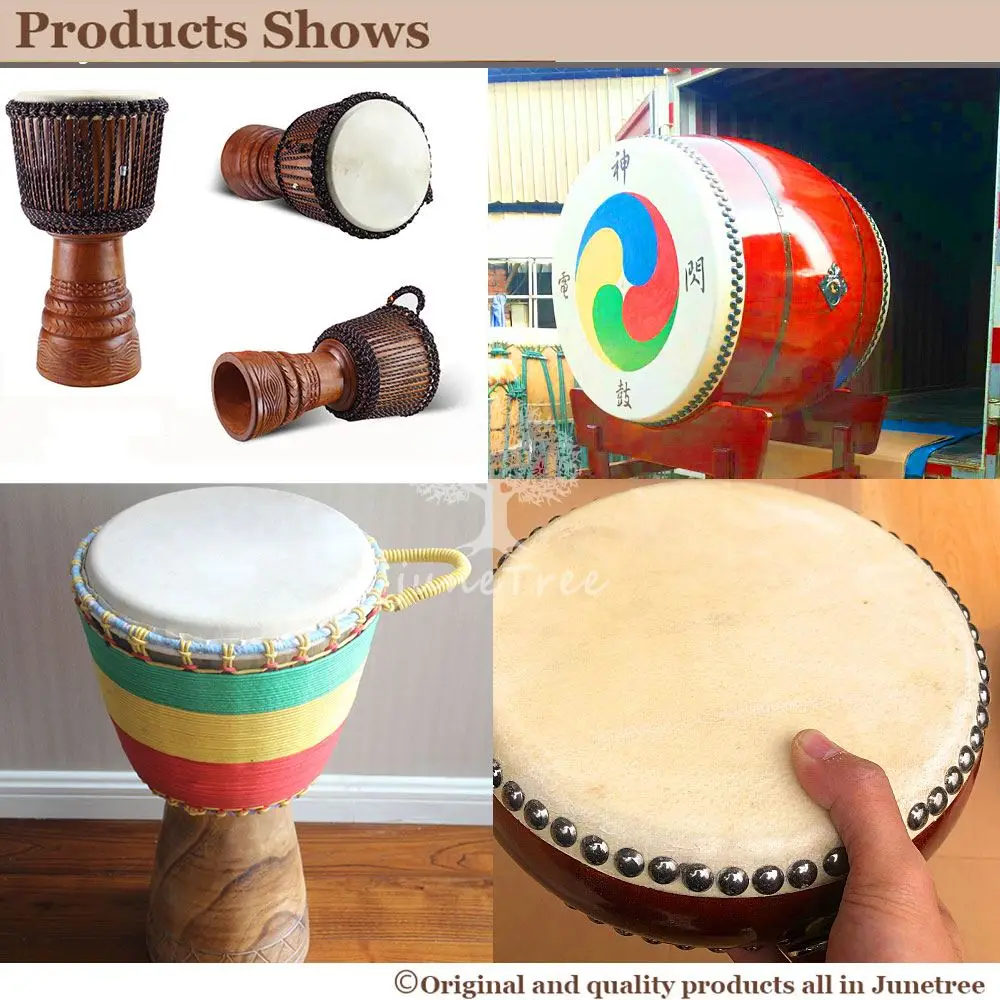 염소 피부 머리 염소 가죽 라운드 아프리카 드럼에 적합 동부 스타일 드럼 샤먼 드럼 10 / 20 / 30 / 40 / 50 / 70 cm