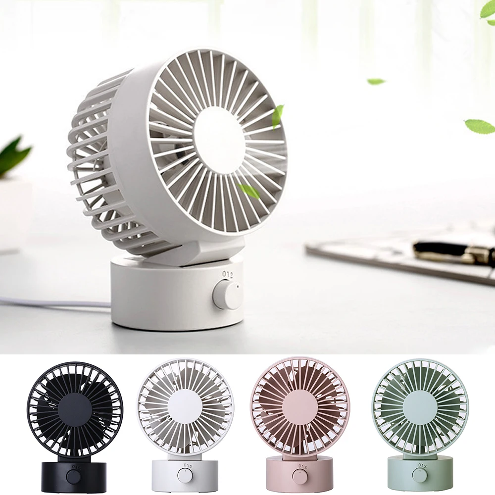 Air Cooler Simple Mini Fan USB Charging Summer Fan 5 Gear Wind Electric Fan Outdoor Personal Fans Color : Gray