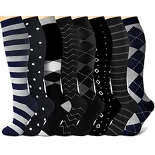 Men Women Socks Compression Socks Elastic Sports Beautiful Leg Nurse Stocking Jogging Climbing Cycling Classical Black White