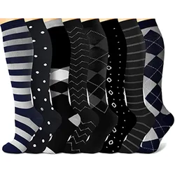 Men Women Socks Compression Socks Elastic Sports Beautiful Leg Nurse Stocking Jogging Climbing Cycling Classical Black White
