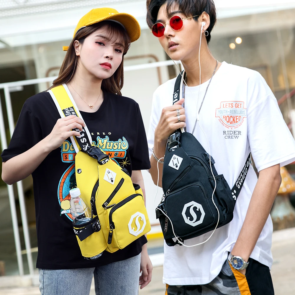 Bandoleras impermeables antirrobo para hombre y mujer, bolsos cruzados para deportes de ciclismo, mochila de viaje para estudiantes
