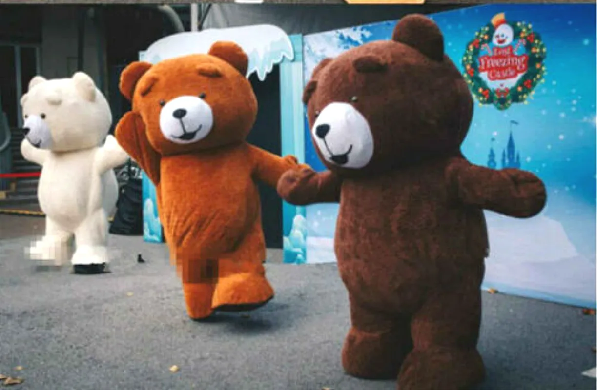 Хэллоуин Teddy Bear надувной талисман костюмы для костюмированной вечеринки Одежда
