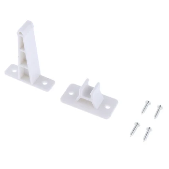 

RV Entry Door Catch Latch Holder 3" White Cargo Car Travel Trailer Plastic