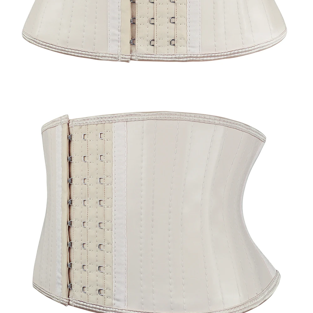 NB1943B-5 Atbuty Shorter Torso Waist Trainer 25 Steel Bones Corsets Small Waist Shaper Underbust Slimming Tommy Control (15)