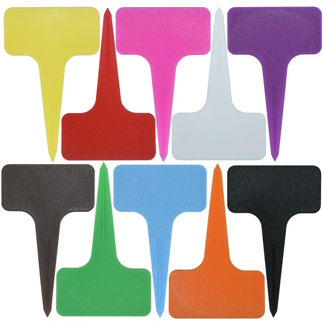 20 db Növényi Markerek Műanyag Vízálló Címkék Tét 59*98 Mm Kert Bonsai Zamatos Vastag Címkézés A Talajfestékre