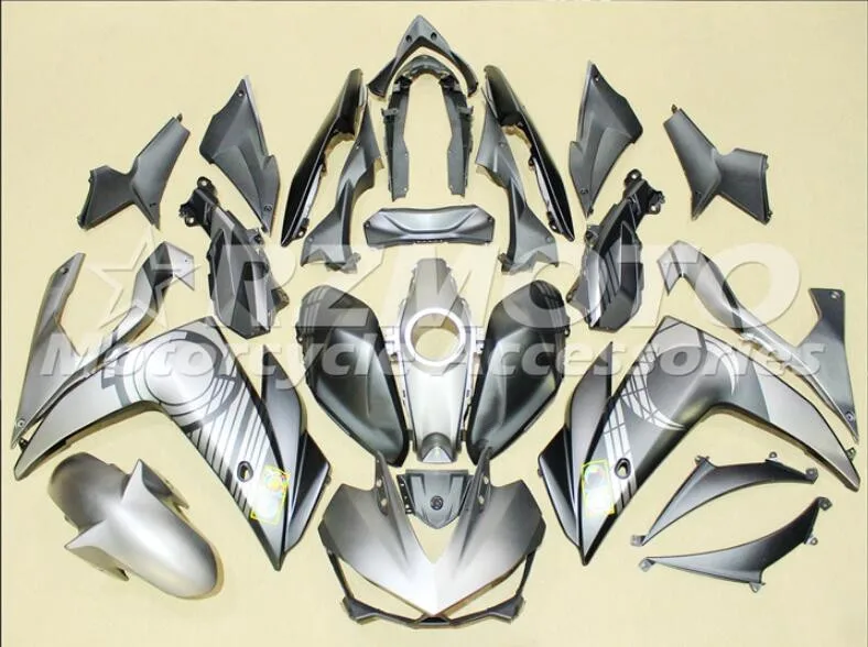 4 подарки стиль ABS литьевая форма мотоцикл Обтекатели подходит для YAMAHA R3 R25- 15-19 Кузов Набор Серебряный серый черный