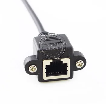 

RJ45 mother with the screw holes ears turn dupont 9p / 2.54 spacing turn wiring