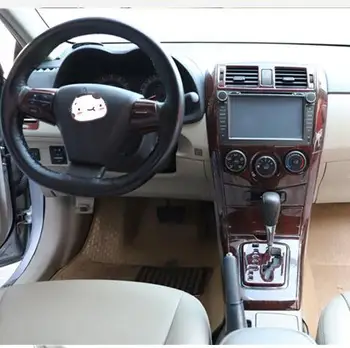 

Imitation Wood Steering Wheel Window Gear AC Shift Decorated Frame For Toyota Corolla 2007 08 09 10 11 12 13 CAA266A