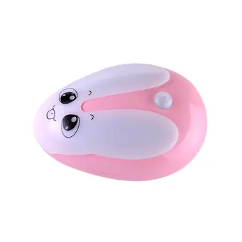 

Cute Rabbit Shape 6 LED Night Light Room Sleep Body Induction Auto Lamp