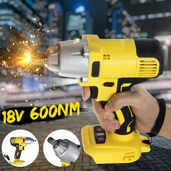 

Cordless Electric Screwdriver Speed Brushless Impact Wrench 6000 N.m 18V Rechargable Drill Driver+LED Light For Makita Battery