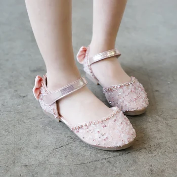 

1 Pair Children Girls Princess Shoes Sandals Anti-slip Breathable Fashion for Party NSV775