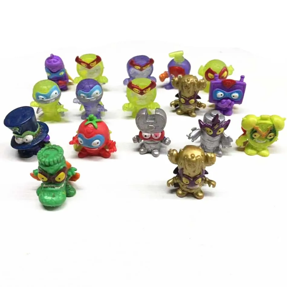 10 шт. мягкие супер Zings Zomlings мусор фигурки 3 см малыш Kazoom SuperZings кукла модель игрушки