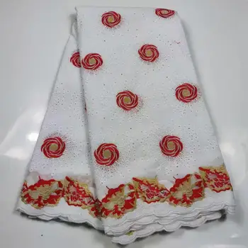 

Swiss voile lace in Switzerland Nigeria embroidered dry lace Dubai fabric tissu 100% cotton best quality sewing dress material