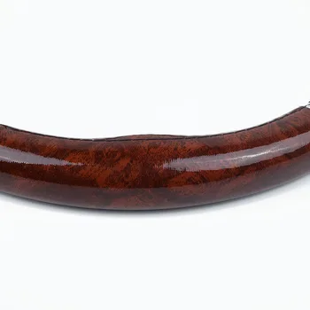 

Mahogany Wood Style Car Steering Wheel Cover Decor Anti-skid 38cm Soft Leather