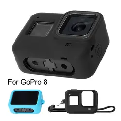 Для Go Pro 8 аксессуар Мягкий силиконовый чехол защитная оболочка корпус для GoPro Hero 8 черная Экшн-камера