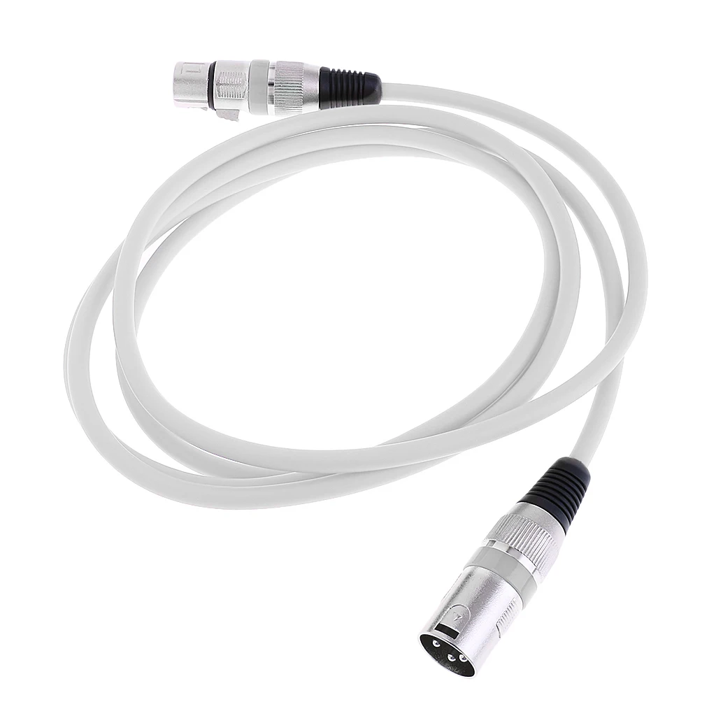 2M/6Ft XLR Male/Female Balance 3pin MIC Shielded Cable Microphone Audio Cord