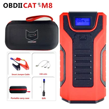 

Newest Car Jump Starter OBDIICAT-M8 For Gasoline&Diesel OBDIICAT M8 Power Bank 12V 400A Peak Portable Car Starting Booster