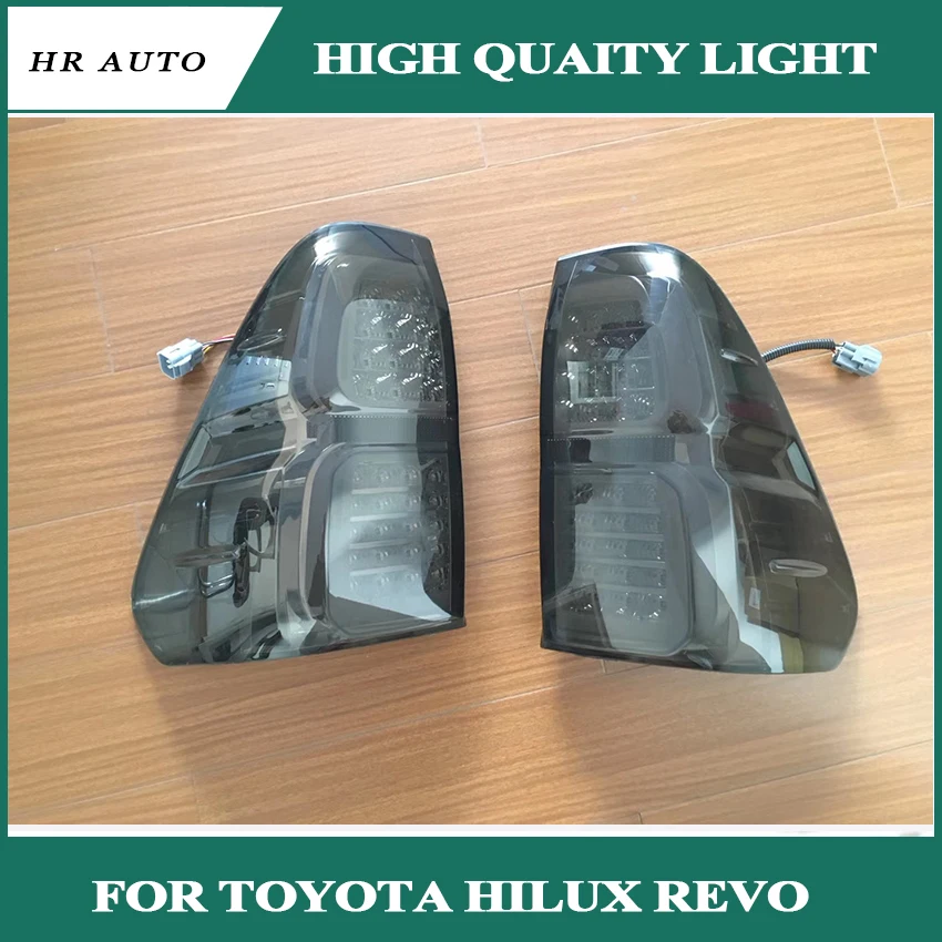 2PCS Car LED For Toyota HILUX REVO Tail Light Brake Rear Lamp modified LED taillight rear lights
