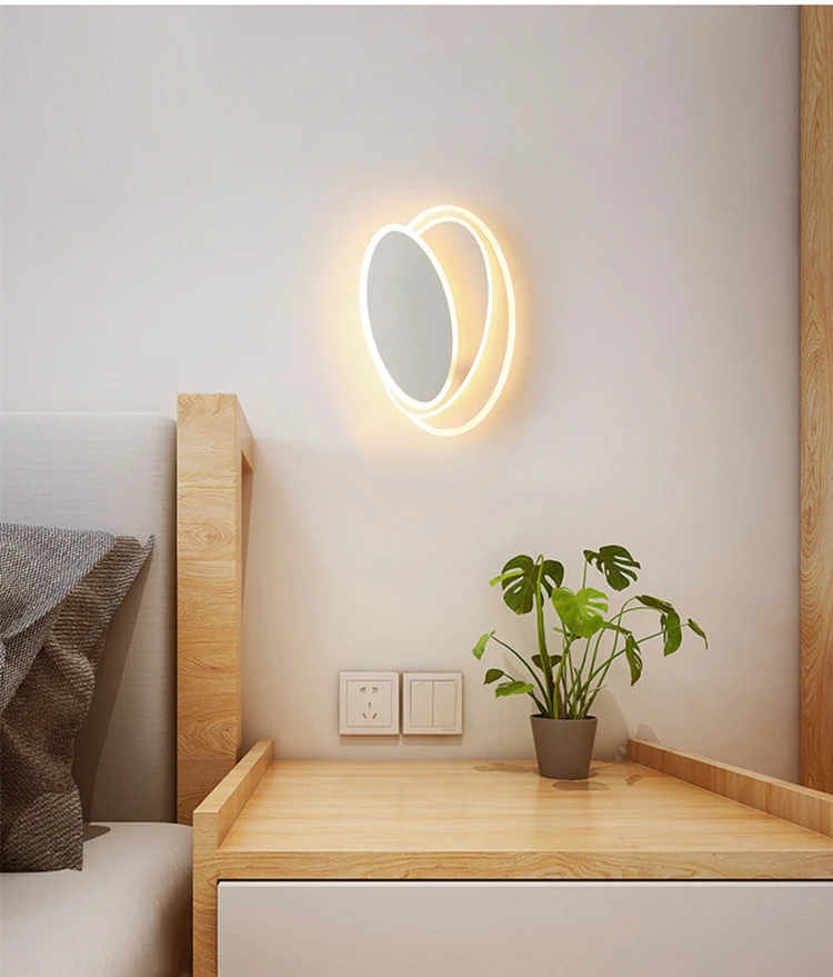 Hallway Led Wall Lamp for Corridor Aisle Remote Control Sconce Cloakroom Foyer Creative Square House Decorationg Lights Fixture wall lights indoor