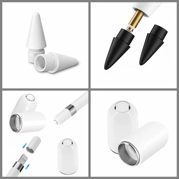 

Replacement Tip & Magnetic Pencil Cap Compatible For Apple Pencil 1 2 High Sensitive Stylus Pen Spare Nib and Cap For I Pencil 1