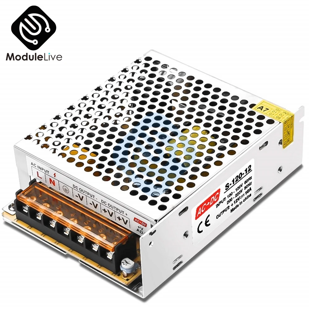 DC 12V 40A 480W источник питания Светильник ing трансформатор для светодиодной ленты светильник переключатель драйвер адаптера питания инструменты