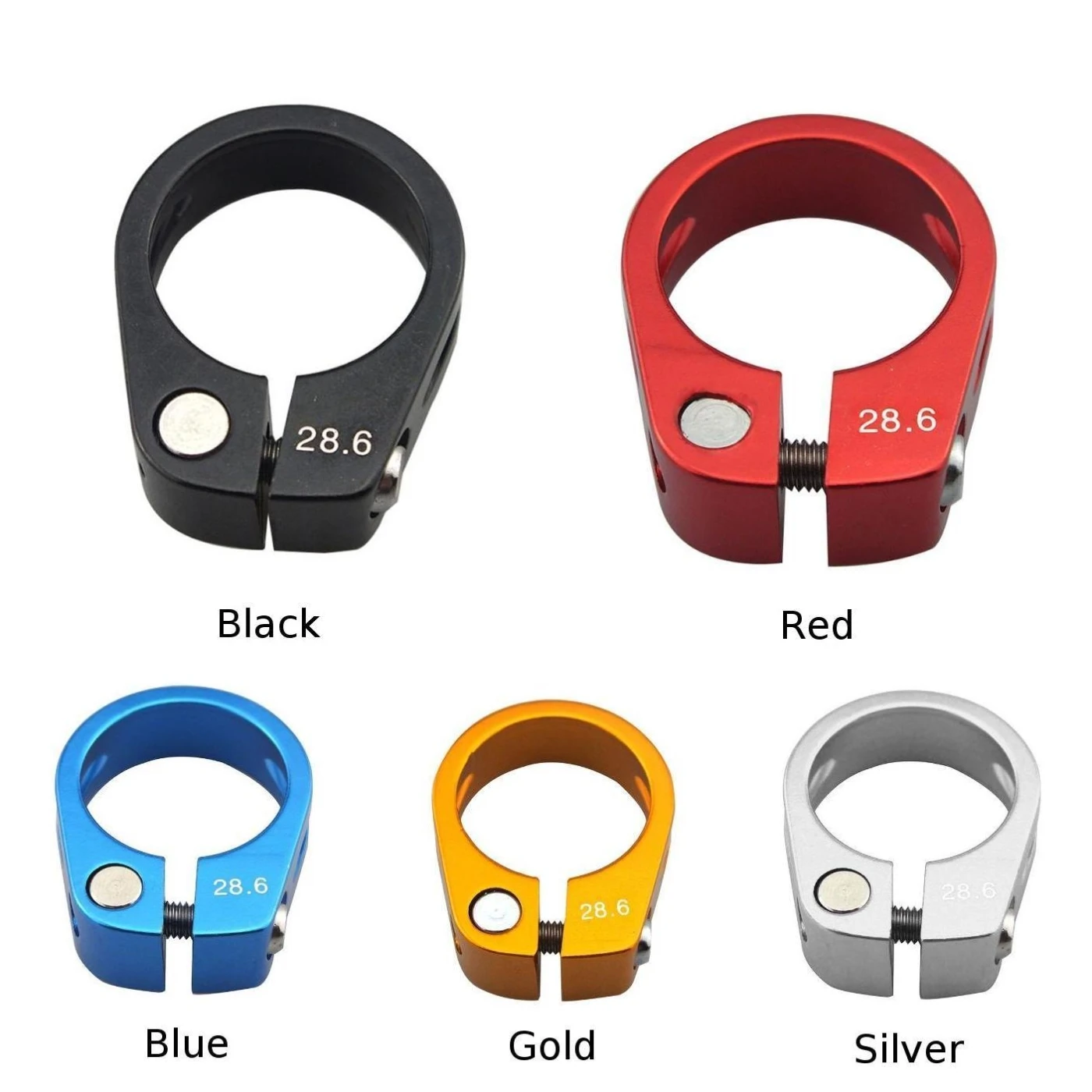 Bike Bicycle Seat Post Clamp Quick Release Aluminum Alloy Clip Useful Durable