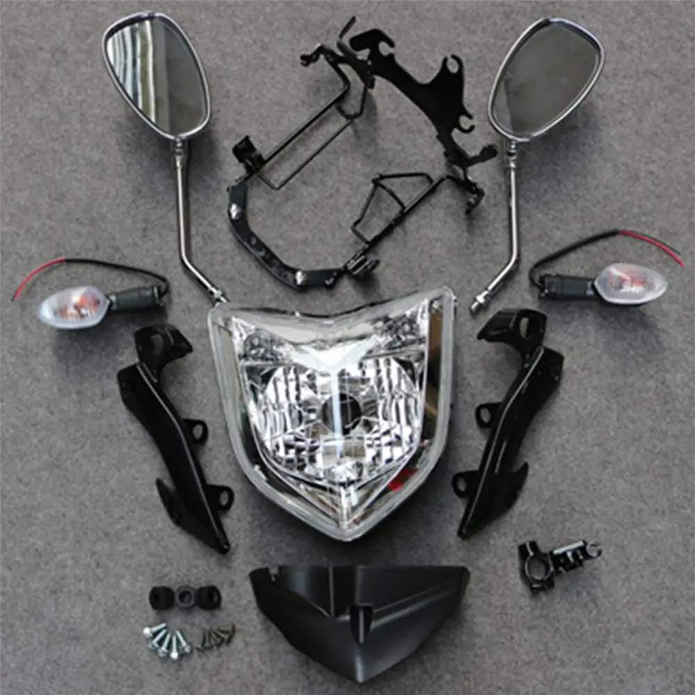 Для Yamaha FZ-1N FZ-1S 2004- 2005 2006 2007 2008 2009 FZ1N FZ1S 04-16 Передний Комплект передних фар фары головного света Противотуманные лампы в сборе