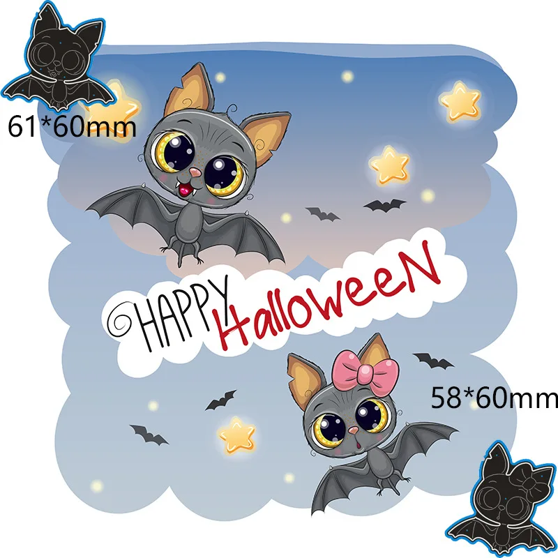 

Creative Metal Cutting Layering Die Mold Embossing Stencils DIY Scrapbook Paper Card Making Halloween