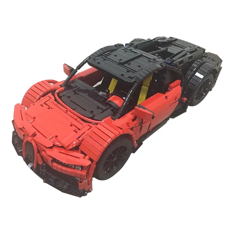BuildMOC совместимый с Bugatti Chiron наборы гоночных автомобилей совместимые 9658