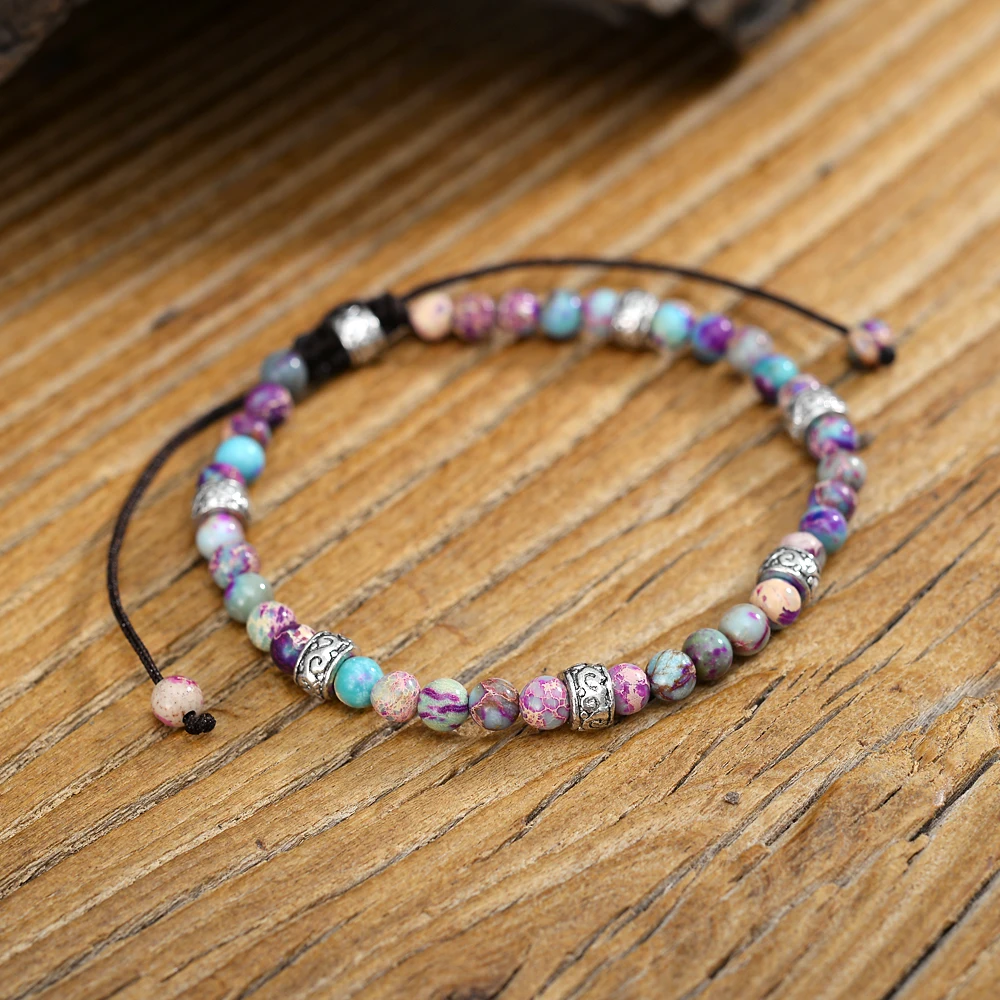 

New Regalite Stones Handmaded Braided Beaded Beautiful Girl Bracelets