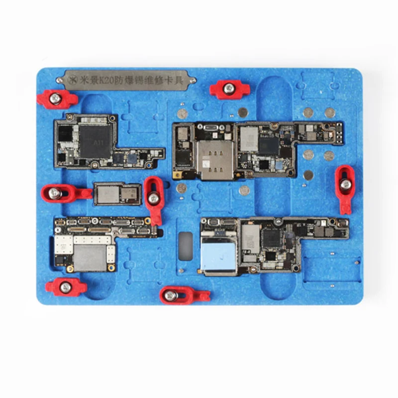 

PCB Holder Repair Fixture for iPhone X XS XS MAX Motherboard Planting Tin With BGA Reballing Stencil A11 Remove Black Glue