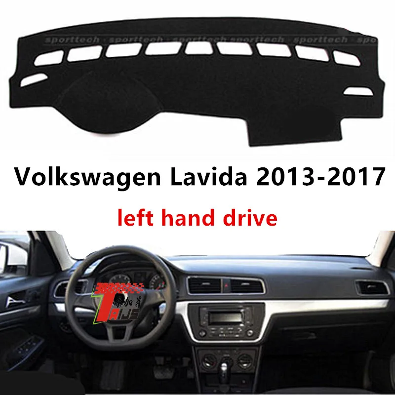 Taijs левосторонняя накладка приборной панели автомобиля для Volkswagen Lavida 2013- анти УФ Горячая коврик для приборной панели автомобиля для Lavida 13-17