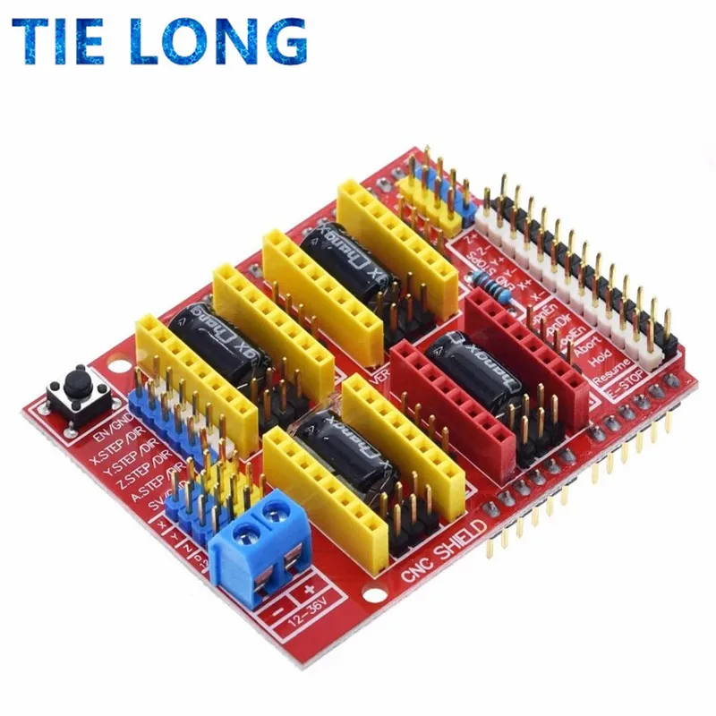 TIELONG New cnc shield v3 engraving machine / 3D Printer A4988 driver expansion board for Arduino | Электронные компоненты и